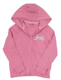 Růžová propínací mikina s kapucí - Barbie 