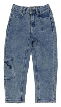 Modré teplákové rifle s kapsou Lily & Dan