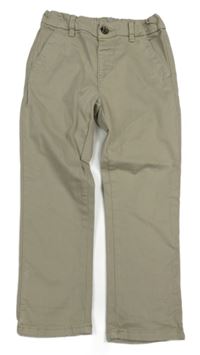 Béžové plátenné chino nohavice Next