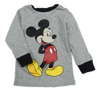 Šedé triko s Mickey Mousem H&M
