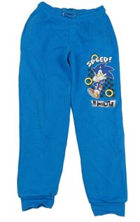 Tyrkysové tepláky so Sonicem Tu