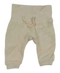 Smotanové rebrované tepláky C&A