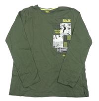 Khaki triko s potiskem Yigga 