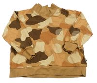 Skořicovo-béžová vzorovaná mikina George 