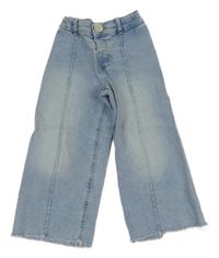 Světlemodré culottes rifle Zara 