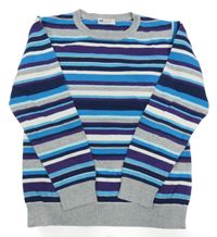 Farebný pruhovaný sveter H&M