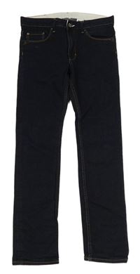 Tmavomodré skinny fit rifle H&M