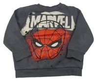 Tmavosivá mikina so Spider-manem zn. Tu