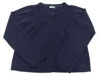 Tmavomodrý pletený prepínaci crop sveter John Lewis