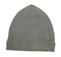 Sivá rebrovaná pletená čapica George