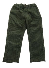 Tmavokhaki manšestráky Next