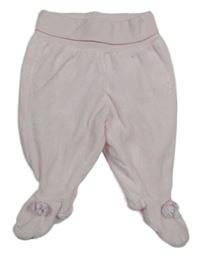 Světlerůžové sametové polodupky s mašličkami tutto piccolo