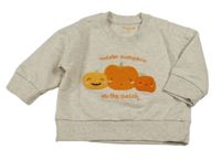 Svetlobéžová melírovaná mikina s dýněmi Originals