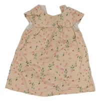 Světlepudrové šaty s kvietkami a mašlou PRIMARK