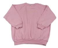 Růžová oversize mikina s logem Nike
