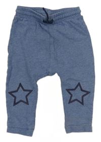 Modré melírované tepláky s hvězdami H&M