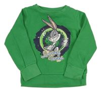 Zelená mikina s Bugs Bunnym