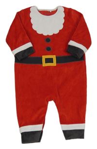 Červený sametový overal - Santa Next