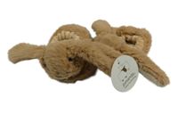 Nové - Hnedé chlpaté cápačky s králíky vel. 15