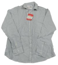 Nové - Bílo-modrá pruhovaná halenka Alive