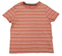 Skořicovo-biele pruhované tričko Lupilu