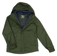 Khaki šusťáková podzimní funkční bunda s kapucí Mountain Warehouse