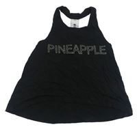 Černý top s logem Pineapple