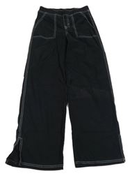 Čierne široké tregíny H&M