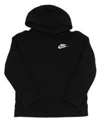 Černá mikina s logem a kapucí Nike