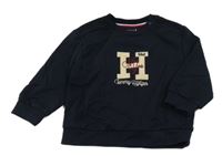 Tmavomodrá mikina s logem Tommy Hilfiger