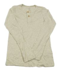 Svetlobéžové rebrované tričko Name it