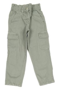 Světlezelené rifle s kapsami Matalan