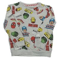 Sivá mikina so Superhrdinami  George