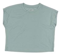 Svetlomodrý športový crop top