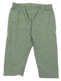 Khaki crop legíny kids