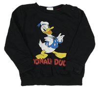 Čierna mikina s Donaldem Disney