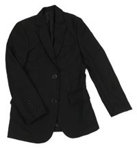 Černé společenské slim fit sako Paisley