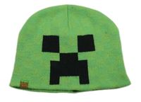 Zeleno-černá čepice - Minecraft