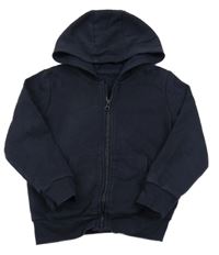 Tmavomodrá prepínaci mikina s kapucňou George