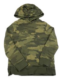 Khaki army mikina s kapucňou M&S