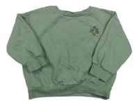 Zelená oversize mikina so stromom Dunnes Stores