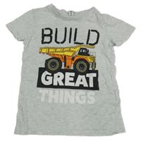 Svetlosivé tričko s autom Dopodopo