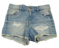 Světlemodré riflové kraťasy s prošoupáním Page one young