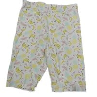 Biele elastické kraťasy s ovociem Esprit