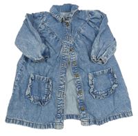 Svetlomodré prepínaci rifľové šaty Matalan