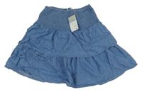 Nové - Svetlomodrá ľahká rifľová sukňa Primark