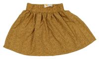 Nové - Okrovo-čierna bodkovaná á sukňa ZEEMAN