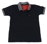 Tmavomodré polo tričko Tommy Hilfiger