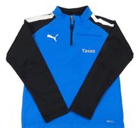 Modro-černo-bílé sportovní triko s logem Puma
