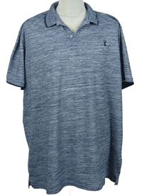 Pánské tmavomodré melírované polo tričko Next vel. 3XL
